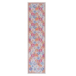 Maval - 2'6'' X 10' Washable Runner Rug - Cream