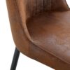 Dining Chair Set With Metal Legs And Accents (Set of 4) - Brown / Black - Image 9