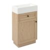 Bathroom Vanity With Reversible Resin Sink, Cabinet & Zinc Alloy Handles - Wood - Image 13
