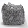 Comfortable Dual Beanbag Chair With High Resilience Foam Core For 2 People - Gray - Image 23