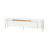 TV Stand For TVs Up To 80", TV Cabinet With 4 Drawers And 2 Spacious Cabinets, 5 Metal Legs For Living Room - White - Image 12