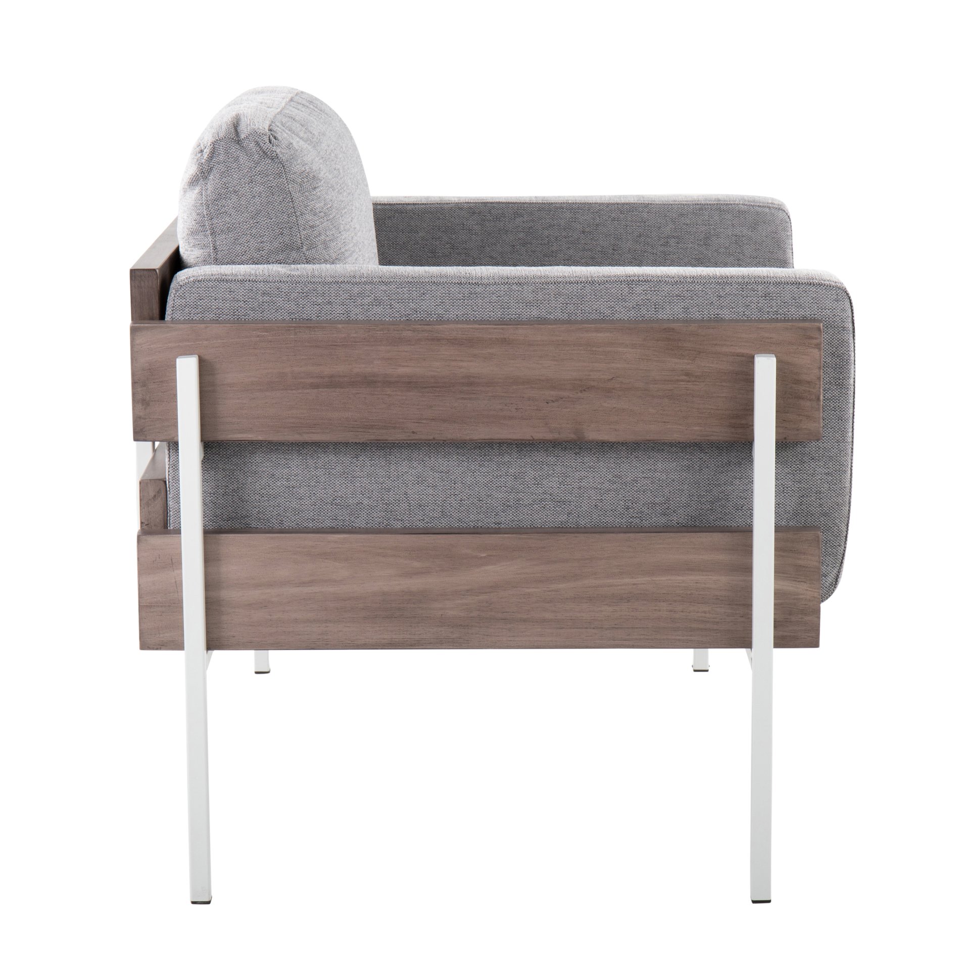 Kari - Farmhouse Chair - White / Gray / Light Gray - Image 2