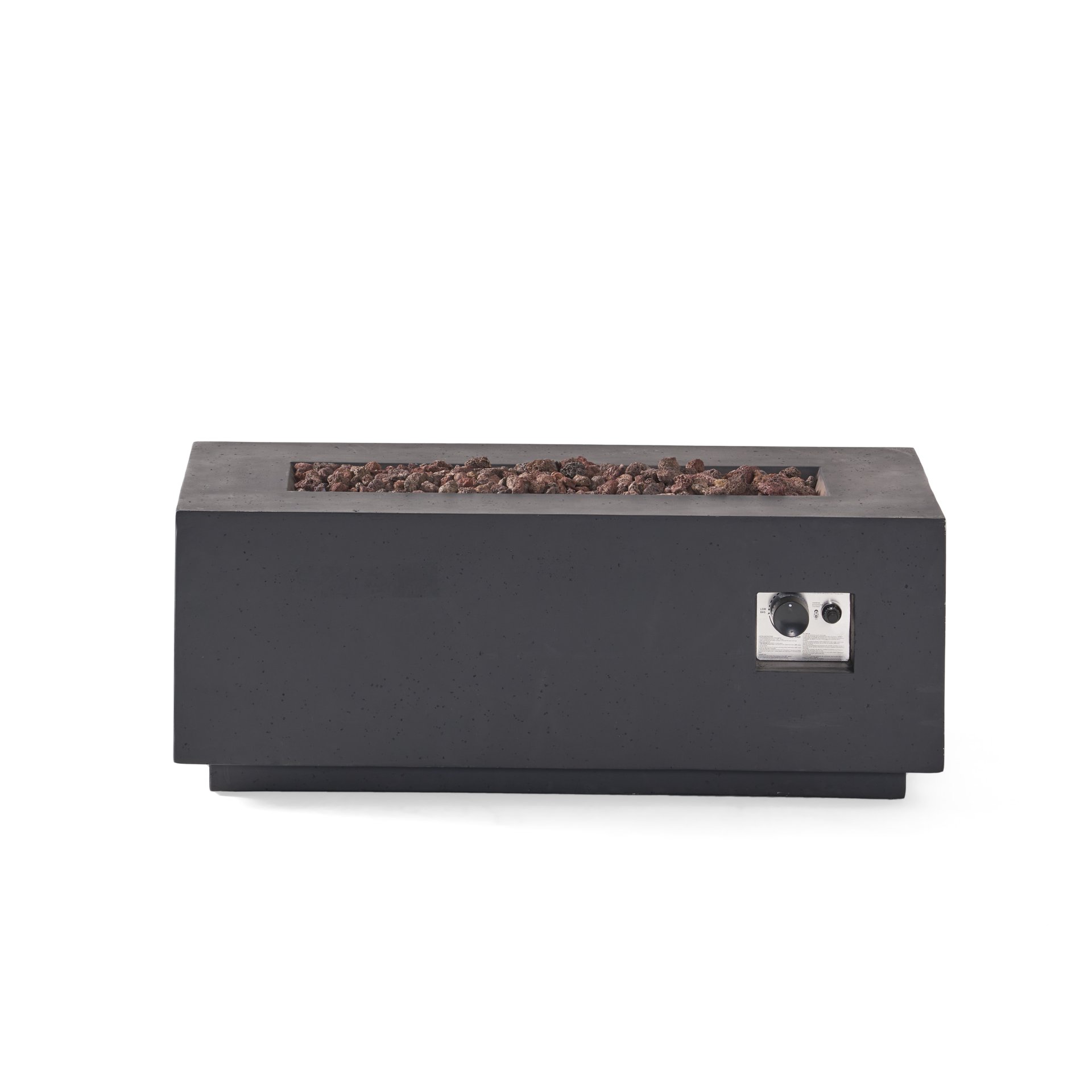 Contemporary Outdoor 40, 000 Btu Propane Fire Pit - Dark Gray - Image 13