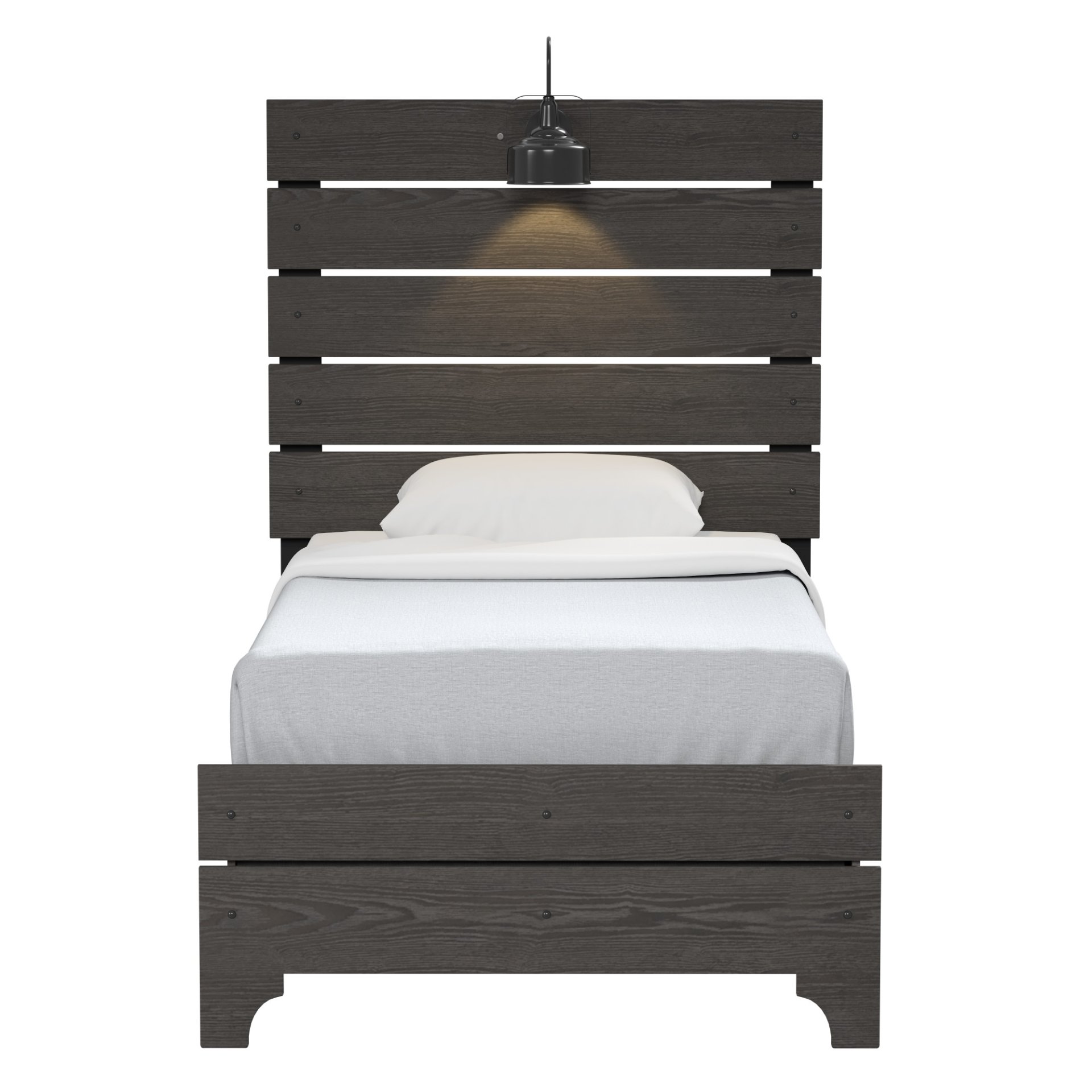 Junipe - Twin Bed With Lights - Brown - Image 2