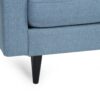 Jenny - Contemporary Tufted Fabric 3 Seater Sofa - Blue - Image 11
