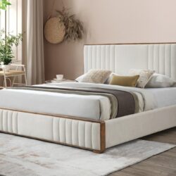 Kaleea - Queen Bed - Beige