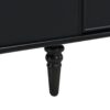 Modern Rectangle Coffee Table With Four Drawers, Wood Coffee Table With Metal Handles And Four Solid Wood Legs For Living Room - Black - Image 13