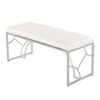 Constellation - Contemporary Bench - Silver / White - Image 3