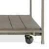 Corbeta - 3 Piece Metal Frame Wood Living Room Coffee Table And 2 Chairside Tables Set, Aged Graphite - Brown - Image 8