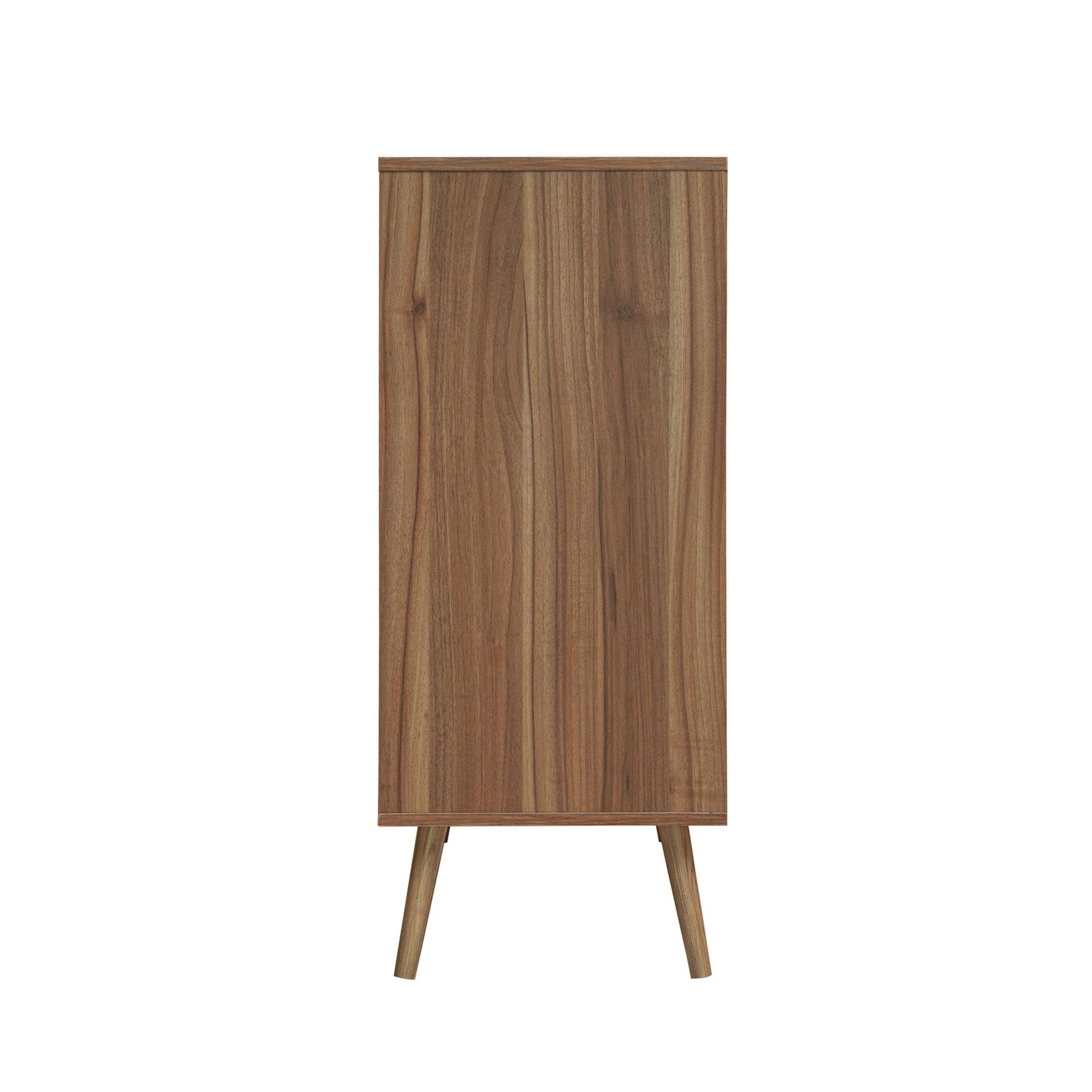 Modern 5 Drawer Accent Storage Cabinet For Living Room, Bedroom, Dining Room, Or Study - Walnut - Image 10