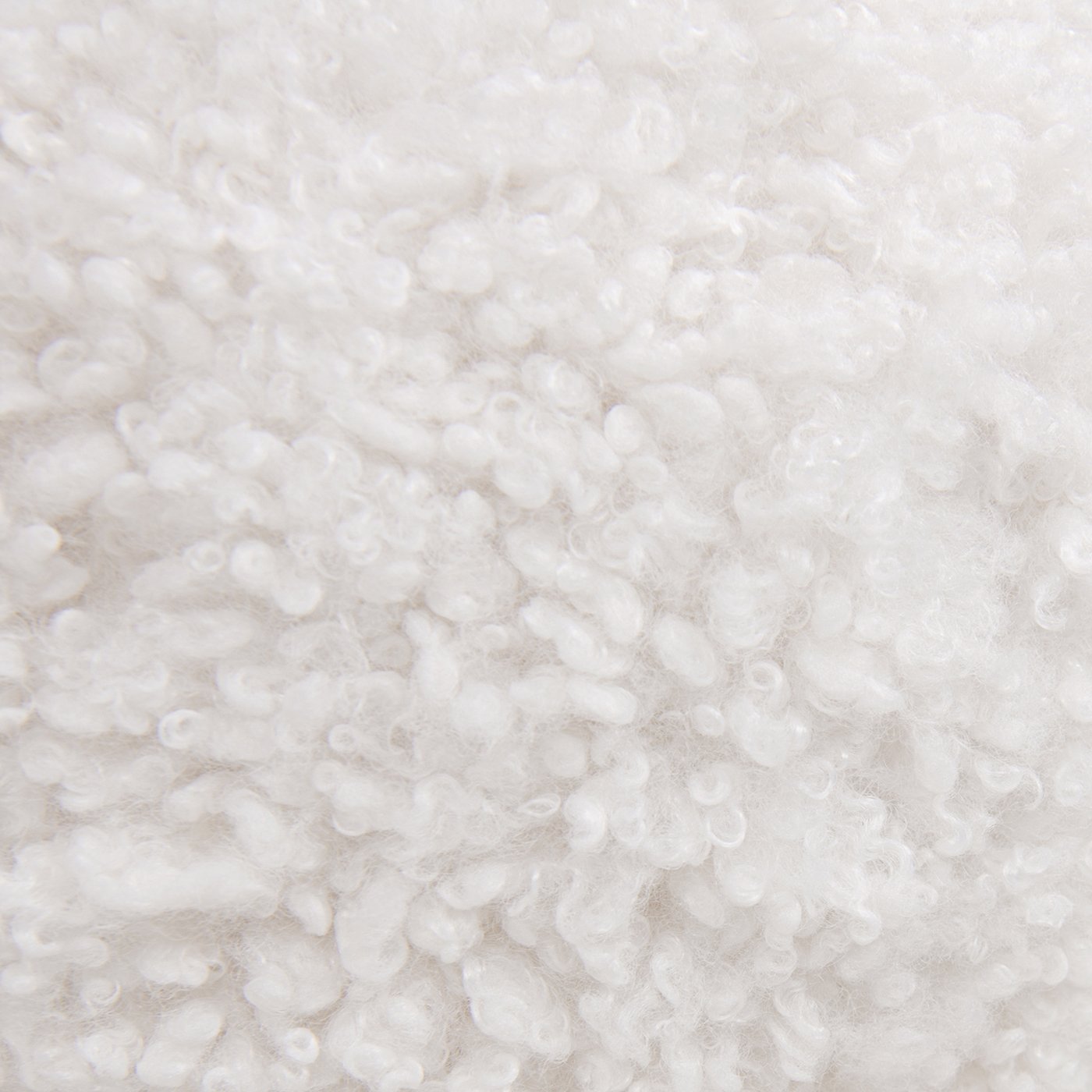 Ayla - Round Sphere Accent Ball Throw Pillow - Curly White - Image 8