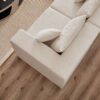 Corduroy Modular L Shaped Sectional Sofa, Luxury Floor Couch Set, 4 Piece Free Combination - Beige - Image 15