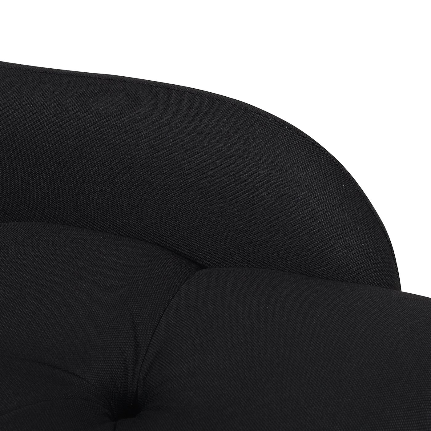 Harrison - Tufted Roll Arm Chaise Lounge - Jet Black - Image 5