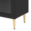 Retro TV Stand, Entertainment Center Media Console Cabinet With 6 Metal Legs, 2 Cabinets, 4 Drawers And Anti-Tip Device For Living Room, Up To 85" - Black - Image 15