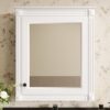 Wall Mounted Bathroom Storage Cabinet With Mirror, Medicine Cabinet With Height Adjustable Shelf, Over The Toilet Space Saver Cabinet - White - Image 24
