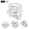 Bathroom Vanity With Top Sink, Modern Bathroom Storage Cabinet With 2 Drawers, Single Sink Bathroom Vanity - White - Image 8