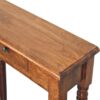 Turned Legs 1 Drawer Console - Brown - Image 6