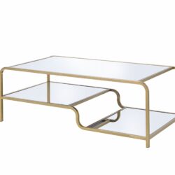 Astrid - Mirrored Coffee Table - Gold