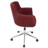 Andrew - Contemporary Adjustable Office Chair - Red - Image 2