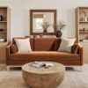 Knox - Modern Farmhouse Sofa - Burnt Orange - Image 10