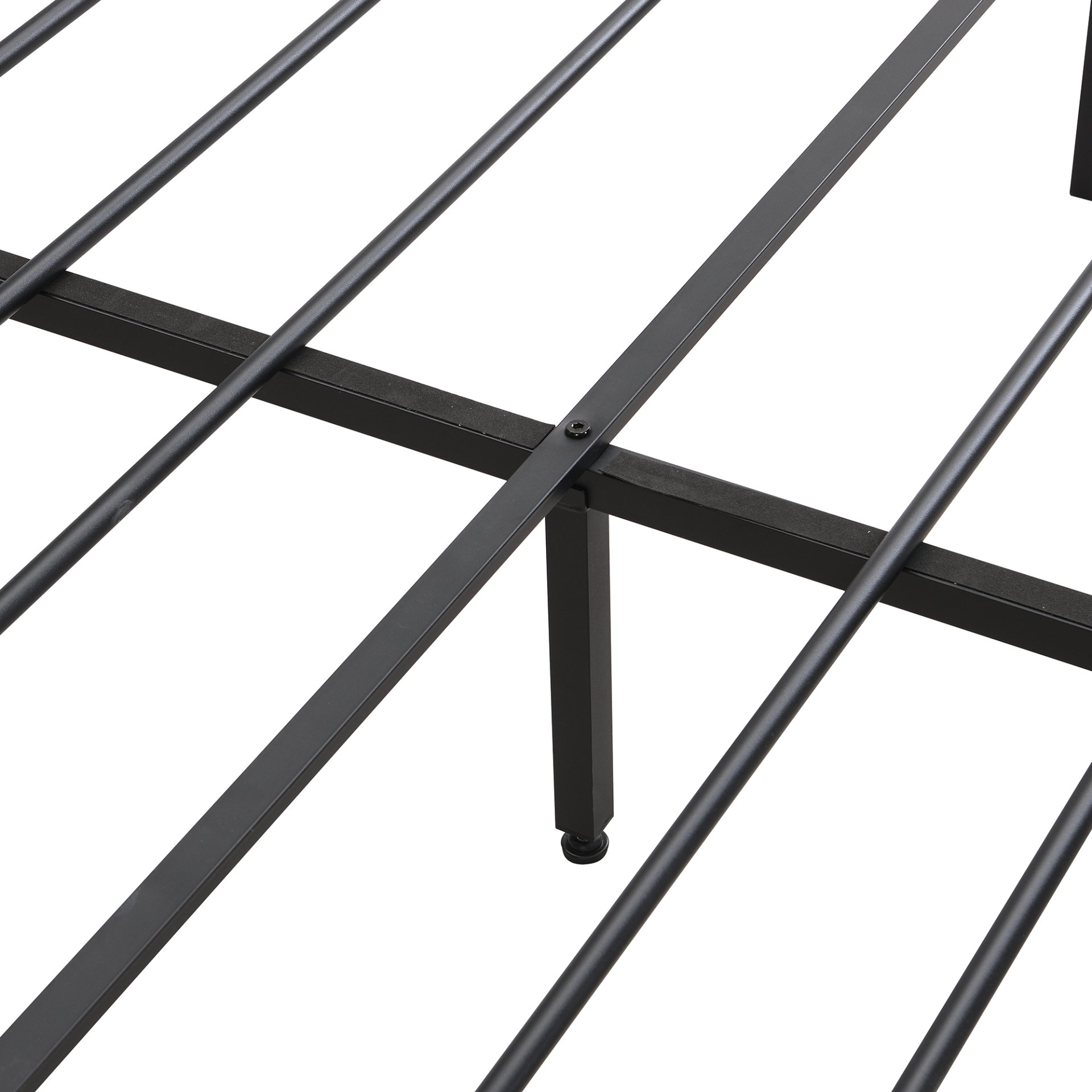 Modern Full Size Metal Platform Bed Frame With Upholstery Storage Headboard USB Liner & Footboard Drawers & - Black / Gray - Image 13