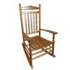 Balcony Porch Adult Rocking Chair - Oak - Image 4
