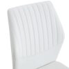 Luxury Simple Chair High Resilience Dining Chair Material With Metal Leg (Set of 6) - White / Silver - Image 10