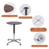 Movable Adjustable Bar Table Pub Table 360 Swivel Counter Bar Height Aluminum Star Base Movable For Stand Desk Bistro Table Dining Room Home Kitchen Table - Brown - Image 5