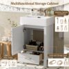 20.28" Bathroom Vanity With Sink & Storage - White - Image 7