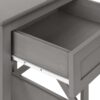 Accent End Table, 2 Tier, Storage Drawer, Transitional - Gray - Image 7