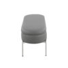 Chloe - Contemporary / Glam Storage Bench - Chrome / Gray - Image 3