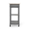 Tattnall - Kitchen Cart With Wheels - Gray - Image 9