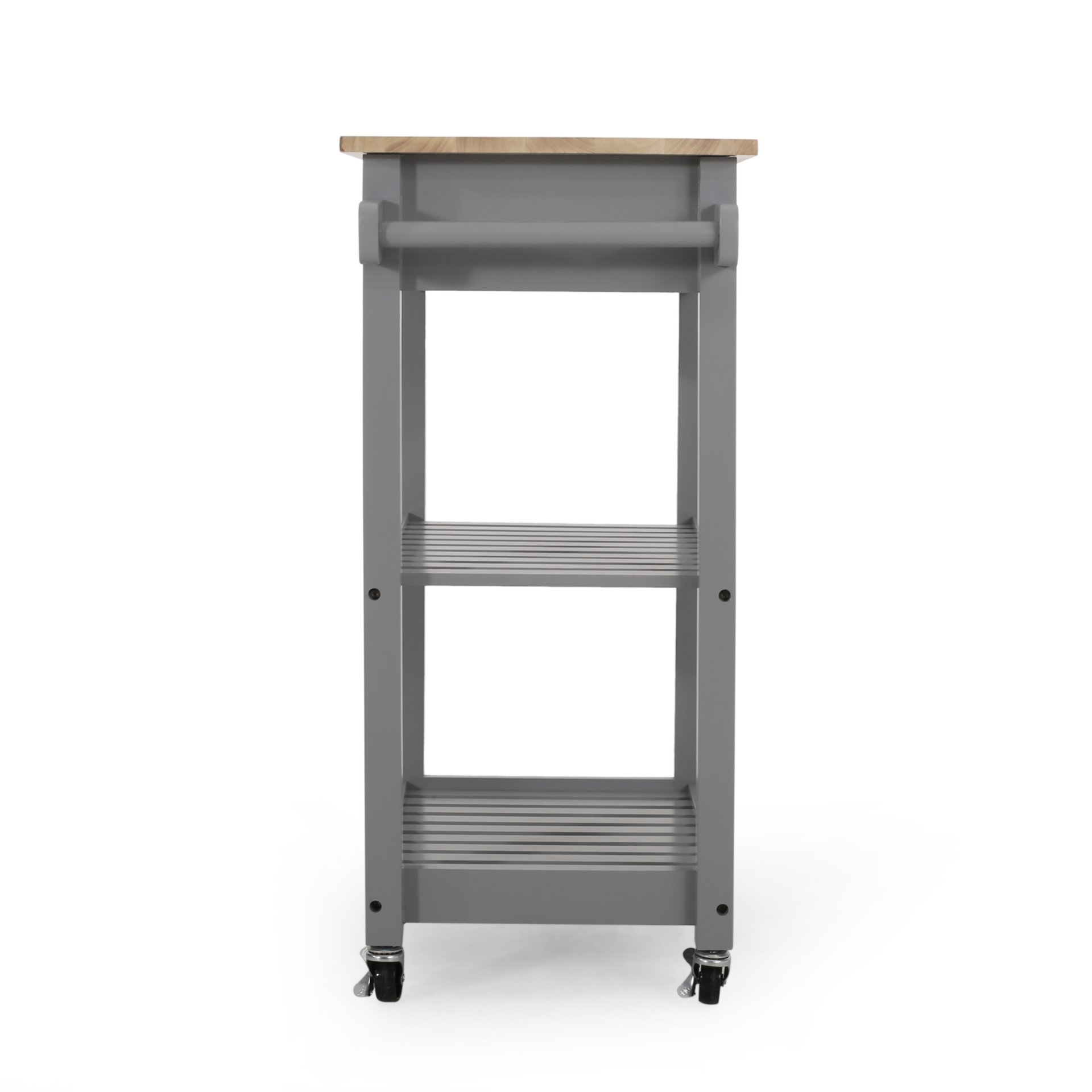 Tattnall - Kitchen Cart With Wheels - Gray - Image 9