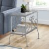 Accent Table, Side Traditional - Silver - Image 6