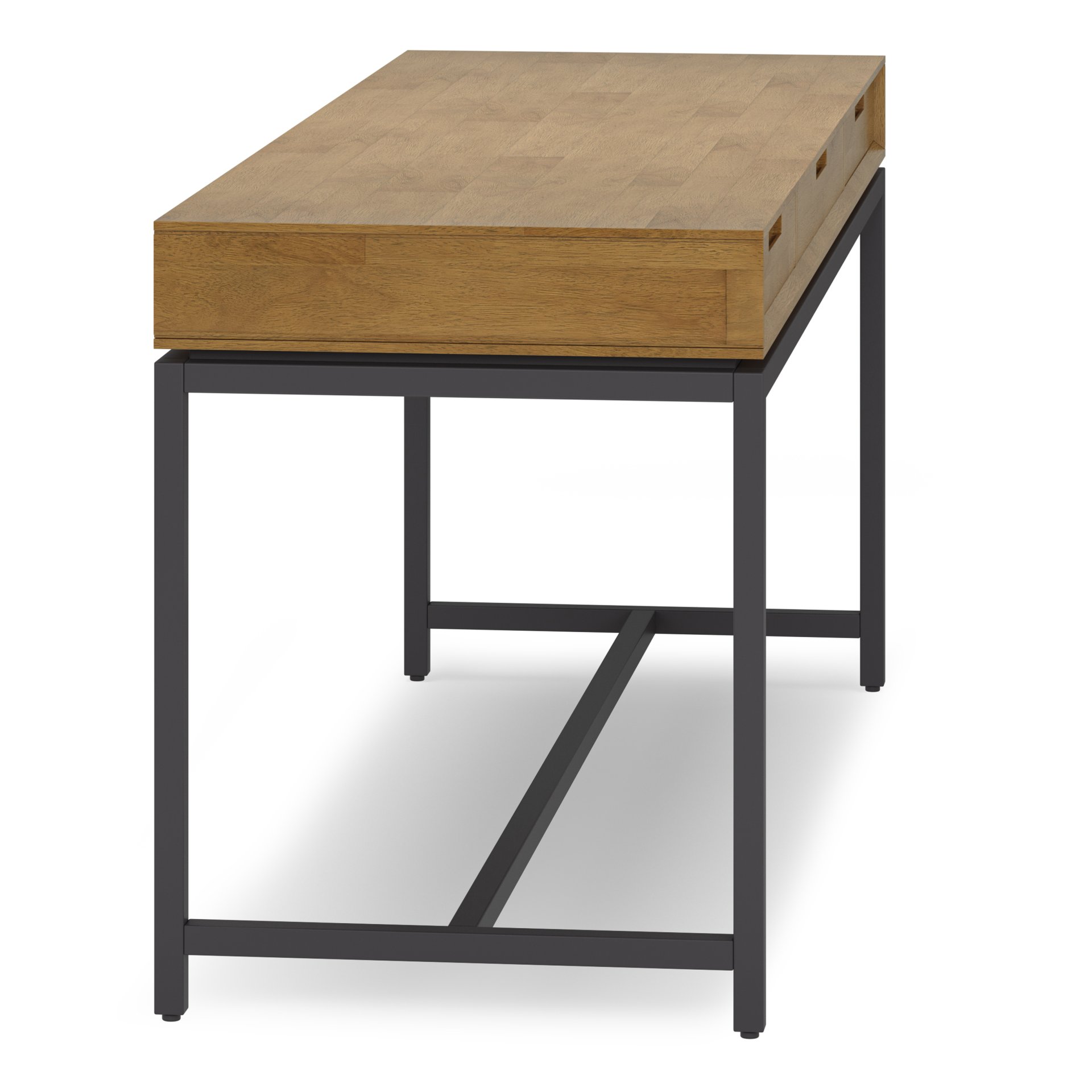 Banting - Mid Century Wide Desk - Medium Saddle Brown - Image 4