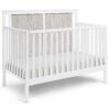 Connelly - 4 In 1 Convertible Crib - White, Rockport Gray - Image 2