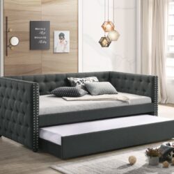 Romona - Twin Daybed With Trundle - Gray