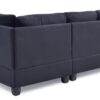 Malone - Sectional Upholstered - Black - Image 4
