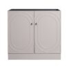 Modern Freestanding Bathroom Vanity With Soft Close Cabinet Doors, Excluding Sink - Khaki - Image 3