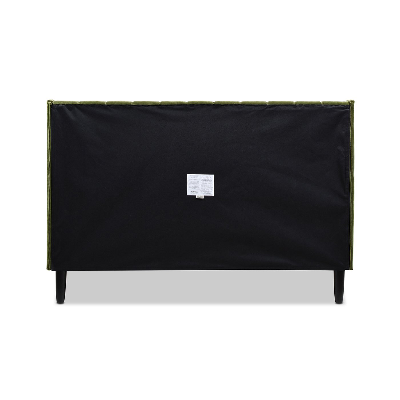 Aspen - Queen Vertical Tufted Modern Headboard Platform Bed Set - Olive Green - Image 17