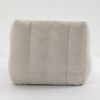Fluffy Bean Bag Chair, Comfortable Bean Bag For Adults And Children, Super Soft Lazy Sofa Chair With Memory Foam And Ottoman, Indoor Modern Focus Bean Bag Chair For Living Room, Bedroom, Apartment - White - Image 10