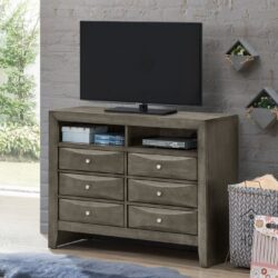 Marilla - Media Chest - Gray