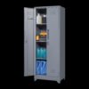 Metal Storage Cabinets, Cleaning Tool Cabinet With Locking Door, Tall Broom Tool Organizer And Storage, Large Storage Cabinet For Kitchen - Gray - Image 13