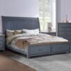 Americana - Queen Size Sleigh Bed - Blue - Image 4