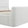 Brooks - King Contemporary Tufted Shelter Platform Bed - Antique White - Image 6