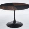 Tulip Round Dining Table, Office Table, Coffee Table - Brown - Image 7