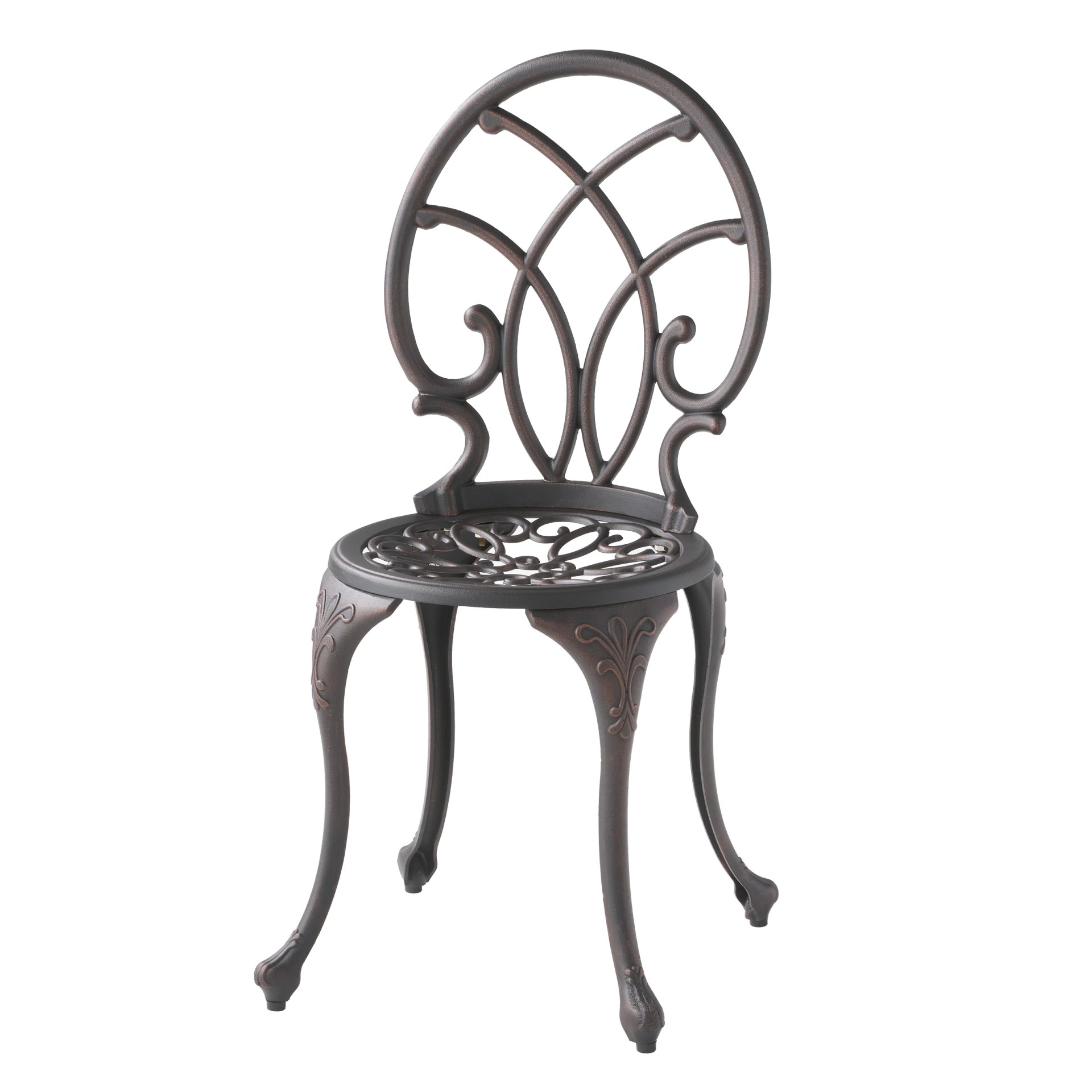 Charleston 3 Pieces Cast Bistro Set - Copper - Image 10