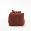 Soft Beanbag Chair With High Resilience Foam Core For Two People, The Comfortable Square Recliner Sofa Is Ideal For Family Members And Friends Engaged In Games, Reading, Watching TV - Red / Brown - Image 20