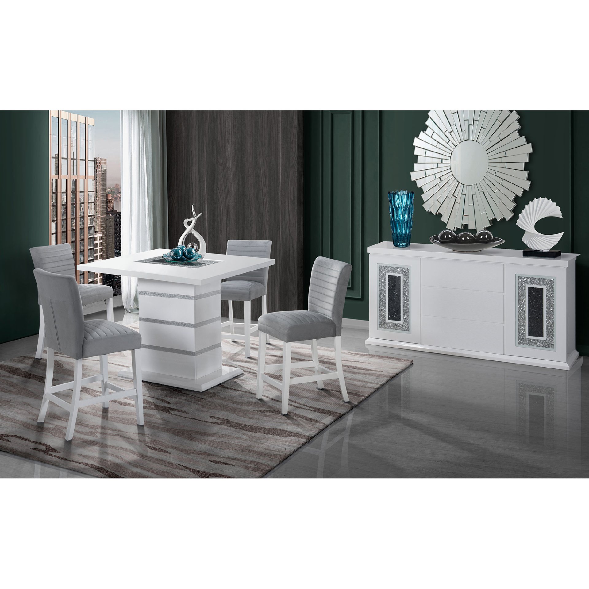 Ariya - Bar Table - White - Image 5