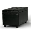 Cosmopolitan - Storage Ottoman - Midnight Black - Image 3